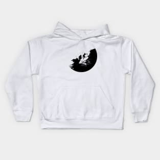 Texas Style Lone Surfer Kids Hoodie